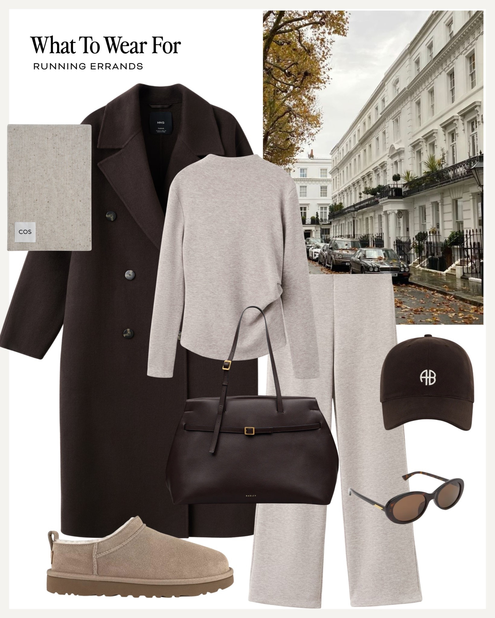 Ways to wear loungewear ✨

Beige knit joggers / brown coat / mini uggs / brown tote bag / neutral outfit / running errandss

#LTKuk #LTKstyletip