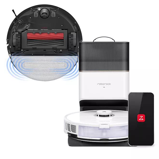 Roborock S8 Plus White Robot Vacuum Cleaner and Sonic Mopping with Auto-Emptying, Obstacle Avoida... | Sam's Club