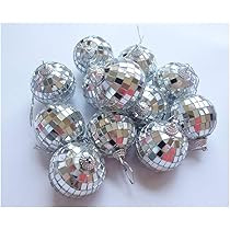 HAMIYELL 12 Pcs 2 Inch Disco Ball Decoration Hanging Mirror Ornament Bar Party Wedding Christmas Xma | Amazon (US)