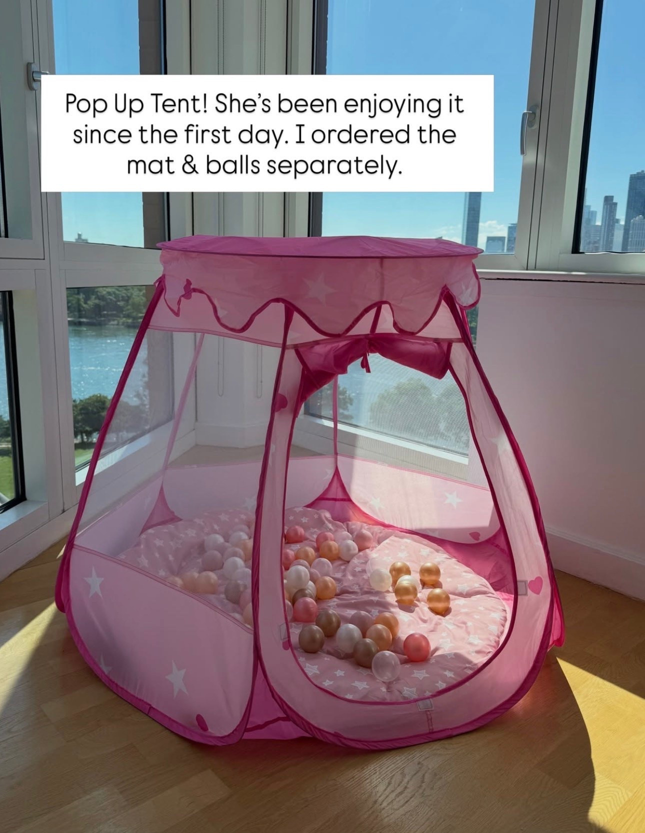 This collapsible pop-up play tent has been so fun! she likes to fill it up with her favorite toys, and I empty it out every night 🤪 and have it ready for the next day

#LTKmomlife #LTKBaby #LTKKids