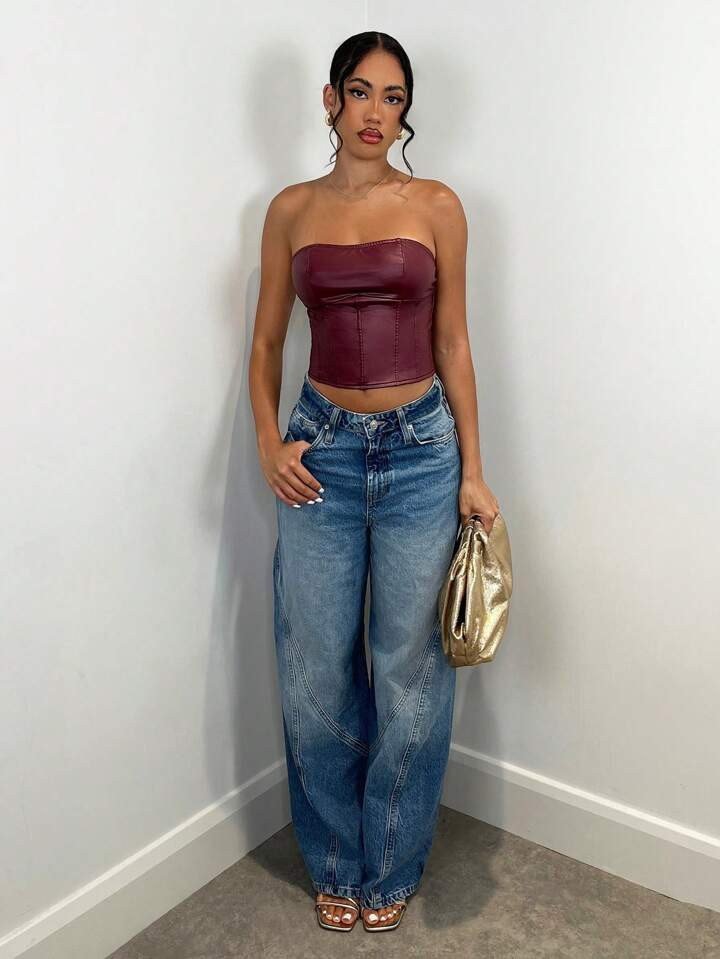 Color: Burgundy | SHEIN