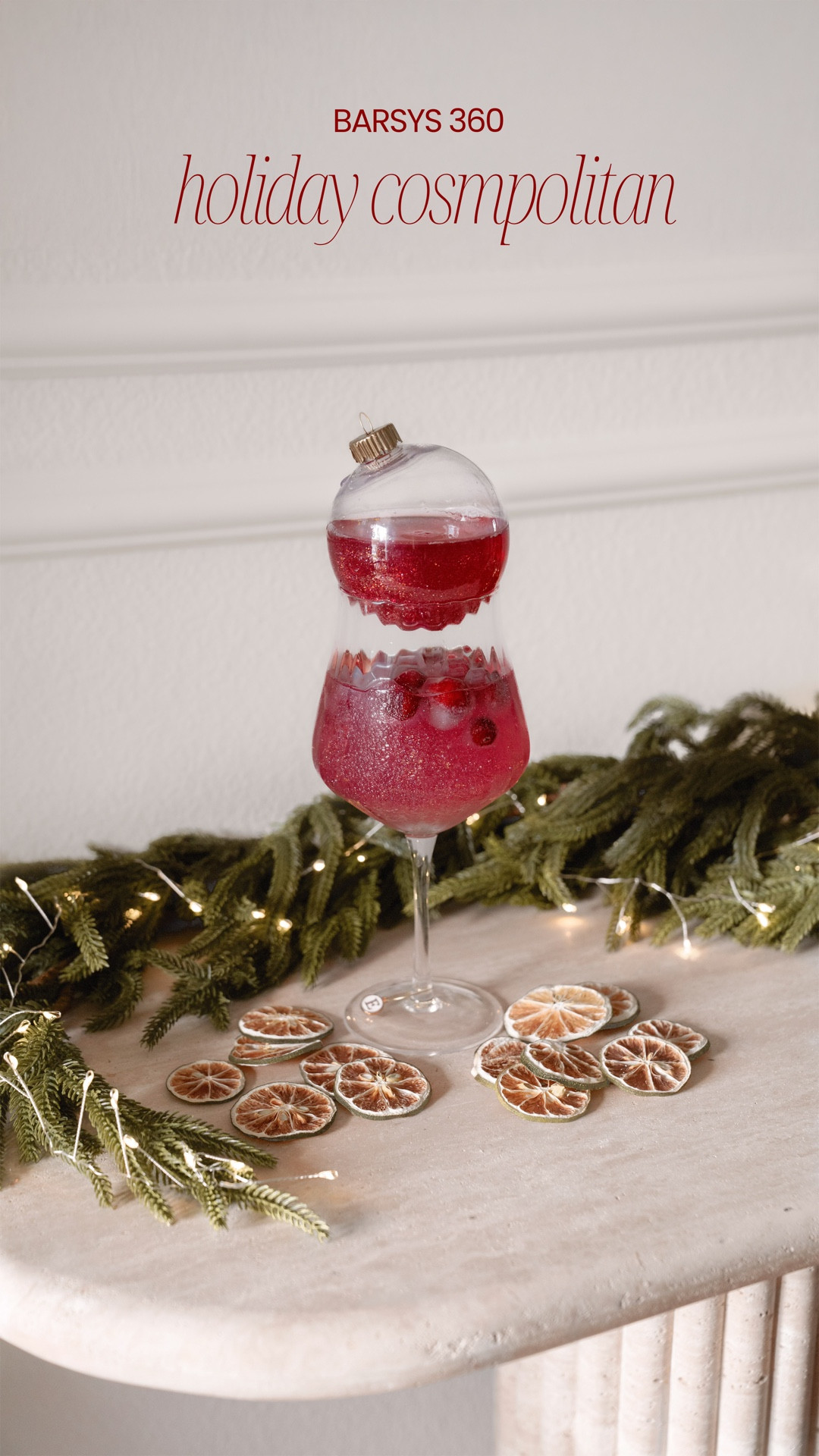 If you’re hosting this year, you’re going to love this — the @barsys.inc 360 is basically your in-house bartender. #BarsysPartner ✨
 It mixes my favorite holiday cosmo for me with the push of a button. Just fill each reservoir with your alcohol + mixers, choose your drink in the app, and press craft. The light turns green, and it automatically pours the perfect amount of each ingredient. Effortless. 💫

To make it extra festive, I added cranberry ice cubes and topped it with a glittery pomegranate liqueur floater for that touch of holiday magic. Finished with a lime wedge and a personalized drink charm on the stem — the cutest little detail.

Your guests are going to be obsessed. 🍸🎄

One of the best home-entertaining gifts to grab while it’s on sale 🌲
.
.
.
#Cocktails #theperfectpour #HomeMixology #barsys #barsys360 #cocktailcreativity#holidaycocktails #holidayhosting #festivedrinks #holidayentertaining #mixologyathome #christmashosting #cocktailtime #ad #drinkrecipe #holidayinspo #pomegranatecocktail #cranberrycocktail #hostessideas #holidaygirls #kitchenmusthaves