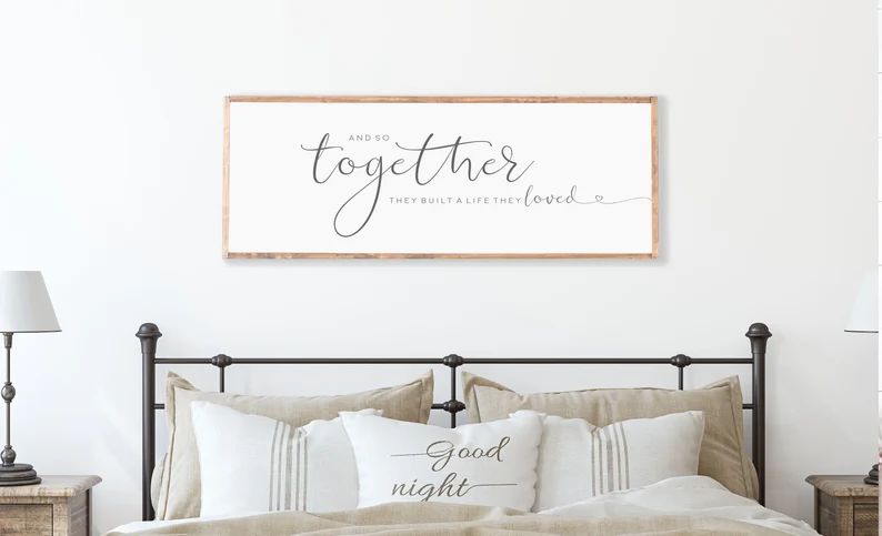 And So Together They Built A Life They LovedFrame SignWood | Etsy | Etsy (US)