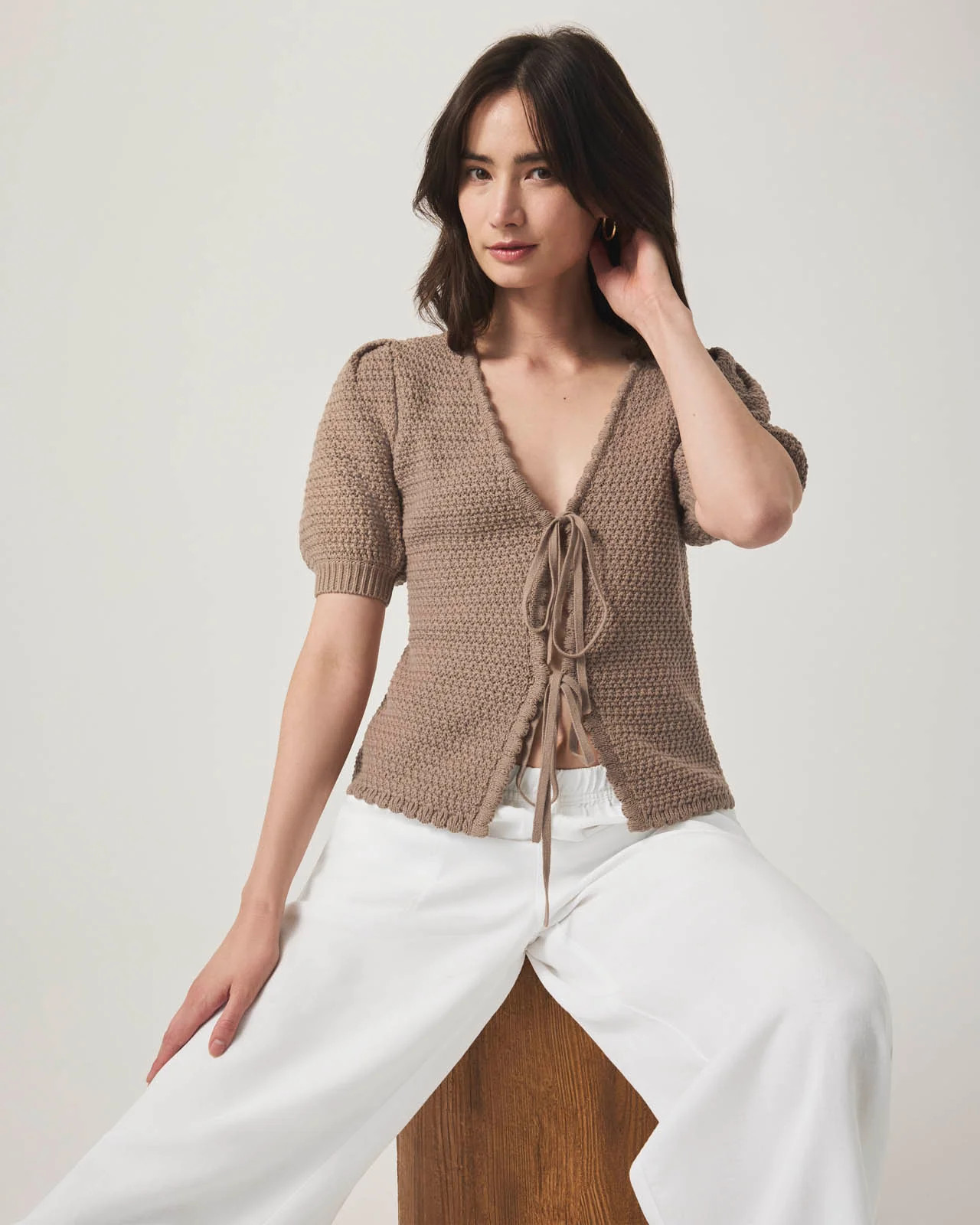 Beverley Tie-Front Sweater | Splendid