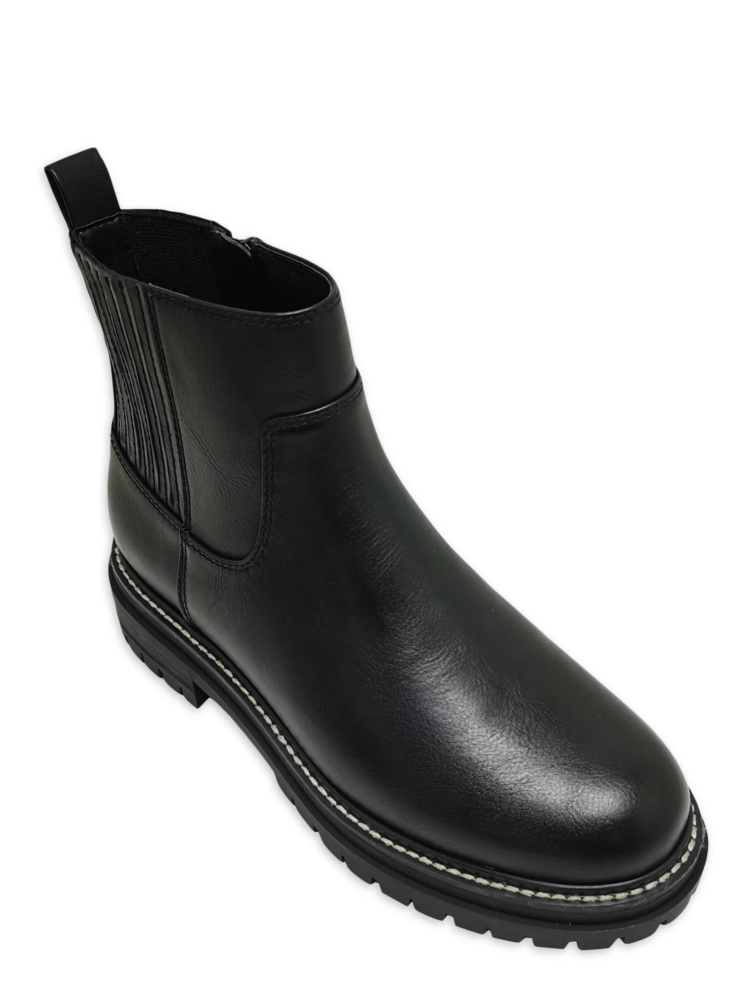 Time and Tru Women's Lug Chelsea Boot (Wide Width Available) - Walmart.com | Walmart (US)