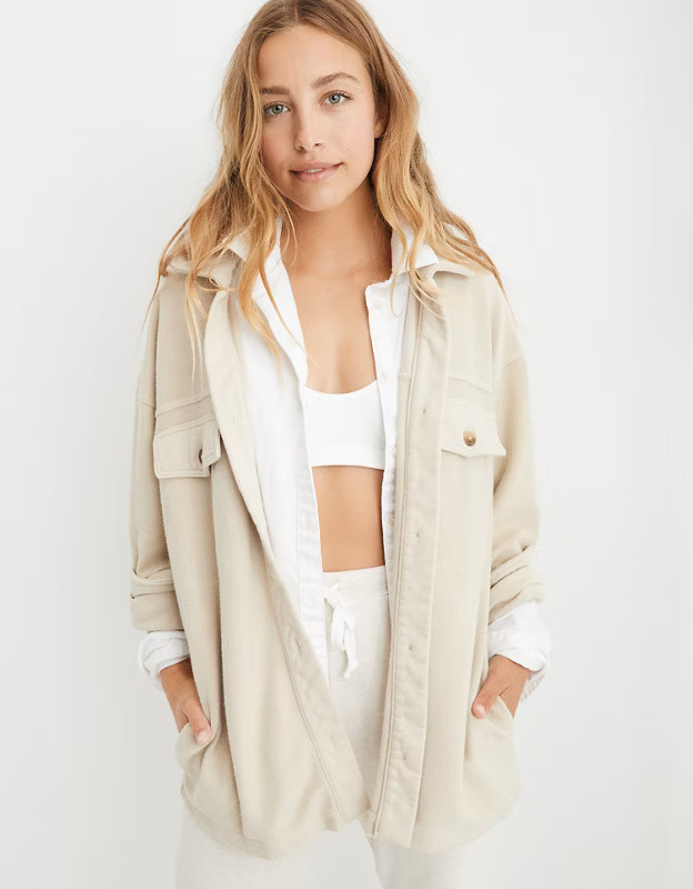 Aerie Luxe Trucker Jacket | American Eagle Outfitters (US & CA)