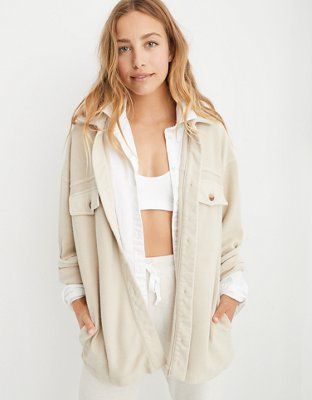 Aerie Luxe Trucker Shacket | American Eagle Outfitters (US & CA)
