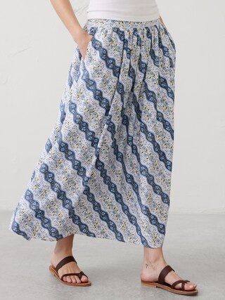 Silky Slub Midi Skirt | Banana Republic Factory