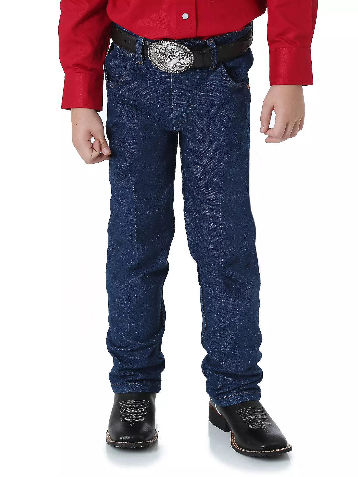 Boy's Prewashed Cowboy Cut® Original Fit Jean (4-7) in Prewashed Indigo | Wrangler