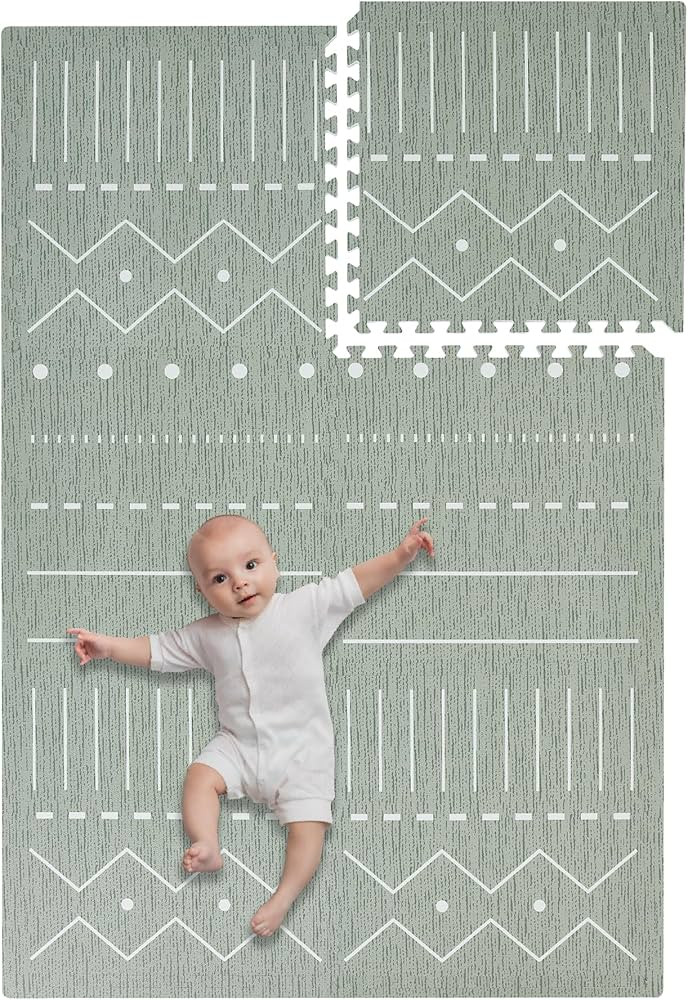 Toddlekind Playmat - Premium Foam Playmat, 4 x 6 feet, 6 Tile Extra Thick Foam Floor Puzzle Mat f... | Amazon (US)