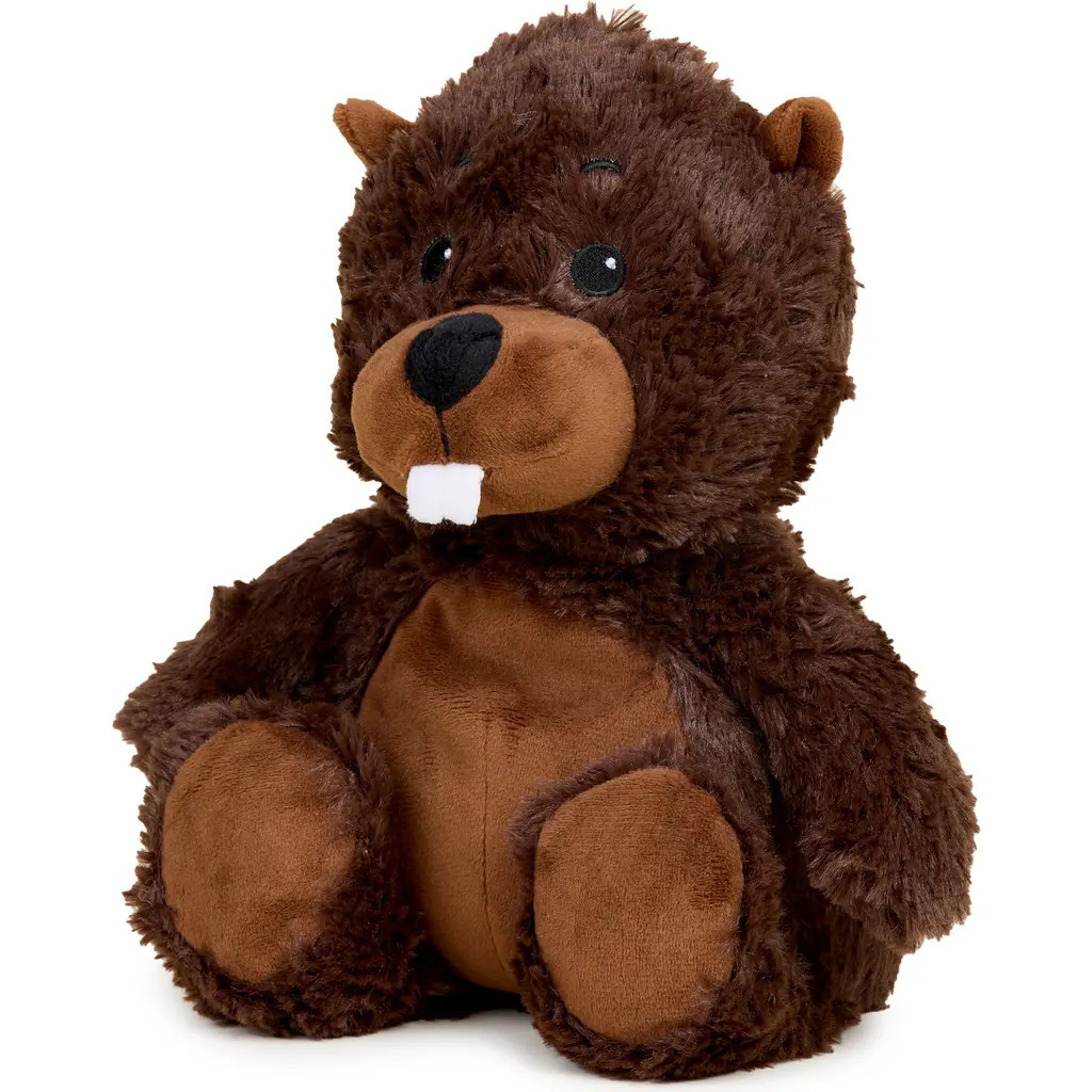 Warmies Beaver Plush Toy in Dark Brown at Nordstrom | Nordstrom