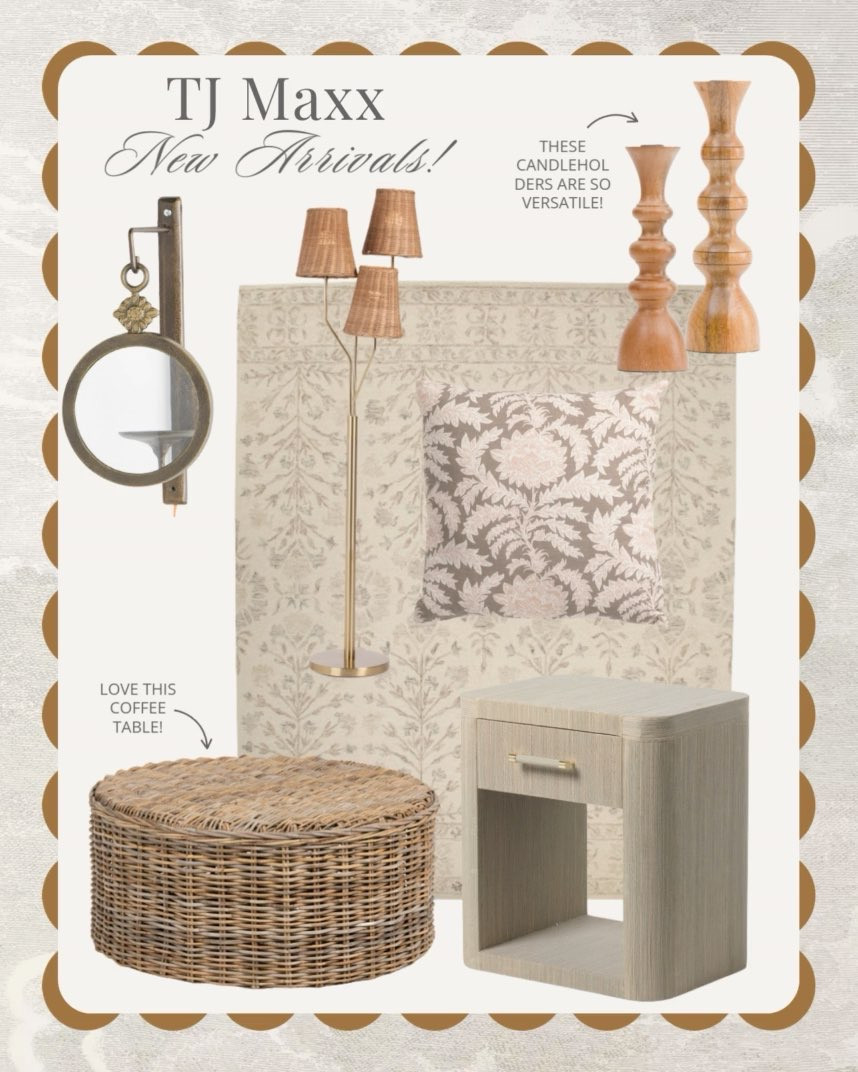 New Arrivals at TJ Maxx!

neutral home decor, affordable finds, rattan coffee table, Amber Lewis style, Loloi rug, Stefana Silber 

 #LTKHome #LTKSaleAlert #LTKStyleTip