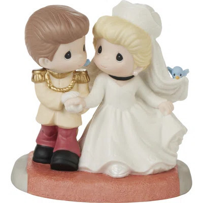 And They Lived Happily Ever after Disney Cinderella Bisque Porcelain Figurine | Wayfair North America