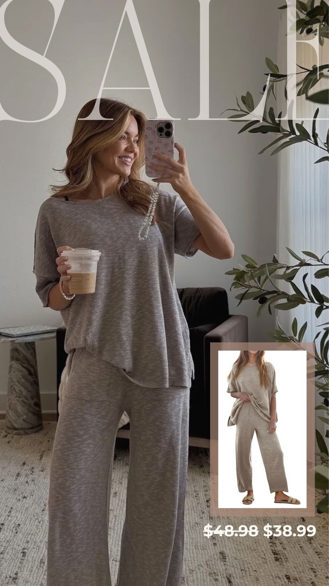 this matching set from amazon is on sale! // I am wearing a small 

spring fashion, watchnow, new arrivals, finds under 50, matching set, loungewear, michele jaliene 

 #LTKootd #LTKSeasonal #LTKSaleAlert