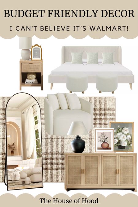 I can’t believe it’s Walmart! So many gorgeous home decor finds. I own the bed frame and mirror and they’re both great quality! 

#LTKstyletip #LTKsalealert #LTKhome