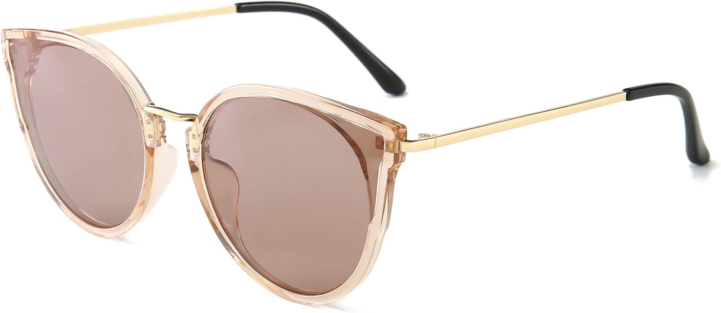 Oversized Vintage Polarized Cat Eye Sunglasses for Women UV400 | Amazon (US)