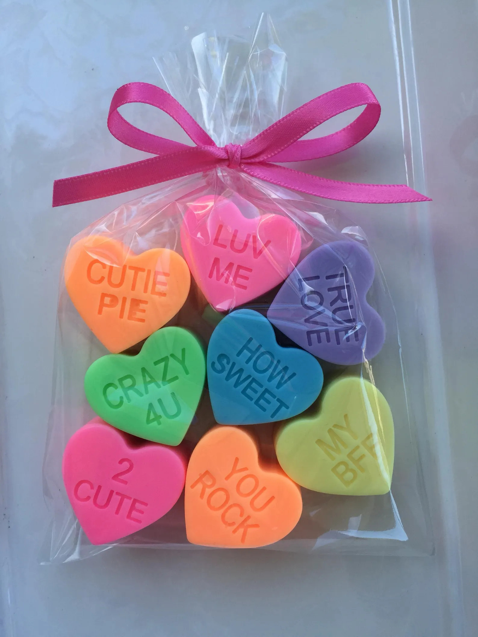 Conversation Heart Soaps - Candy Heart Soaps - Valentine Soap - Heart Soap - Valentine's Day - Va... | Etsy (US)