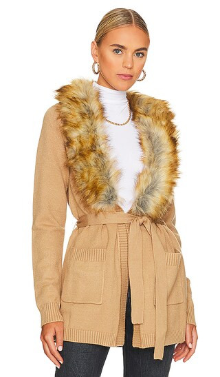 Show Me Your Mumu Cabin Cardigan in Tan. - size L (also in M, XS, XXL) | Revolve Clothing (Global)