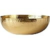 Creative Co-Op DA7392 Round Hammered Metal Bowl, 14", Gold | Amazon (US)