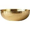 Creative Co-Op DA7392 Round Hammered Metal Bowl, 14", Gold | Amazon (US)