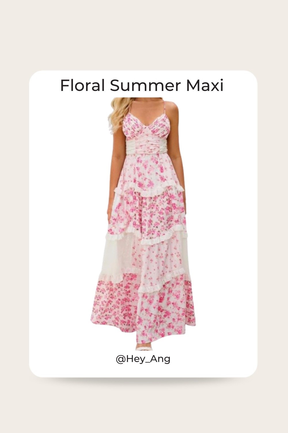 I love maxi dresses for the summer. This floral on is so pretty!! I like the ruffle details and the mix of florals. You can style with a denim jacket or cardigan. This would be pretty for a baby shower. It comes in a few other colors. 

#LTKootd