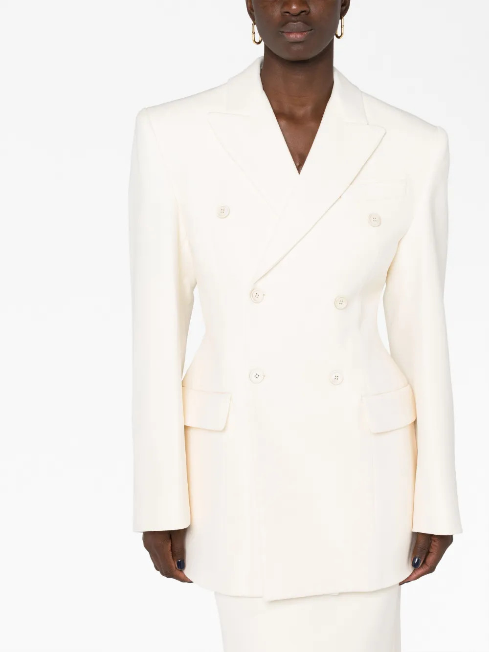 WARDROBE.NYC Contour double-breasted Blazer - Farfetch | Farfetch Global