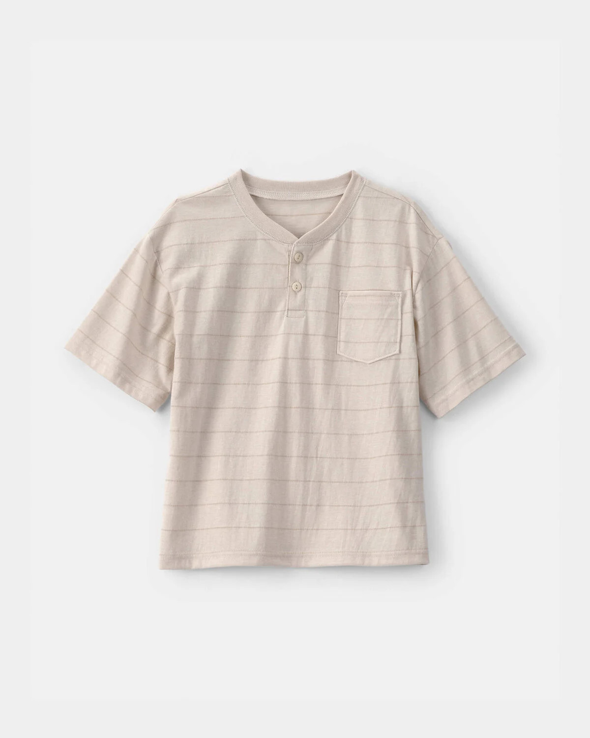 Boys Striped Henley T-Shirt - Tan - OshKosh B'gosh | Carter's | Carter's Inc