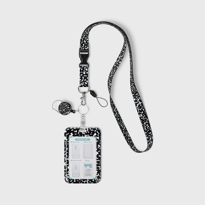 Lanyard ID Badge and Holder Pink Flowers - up&up™ | Target