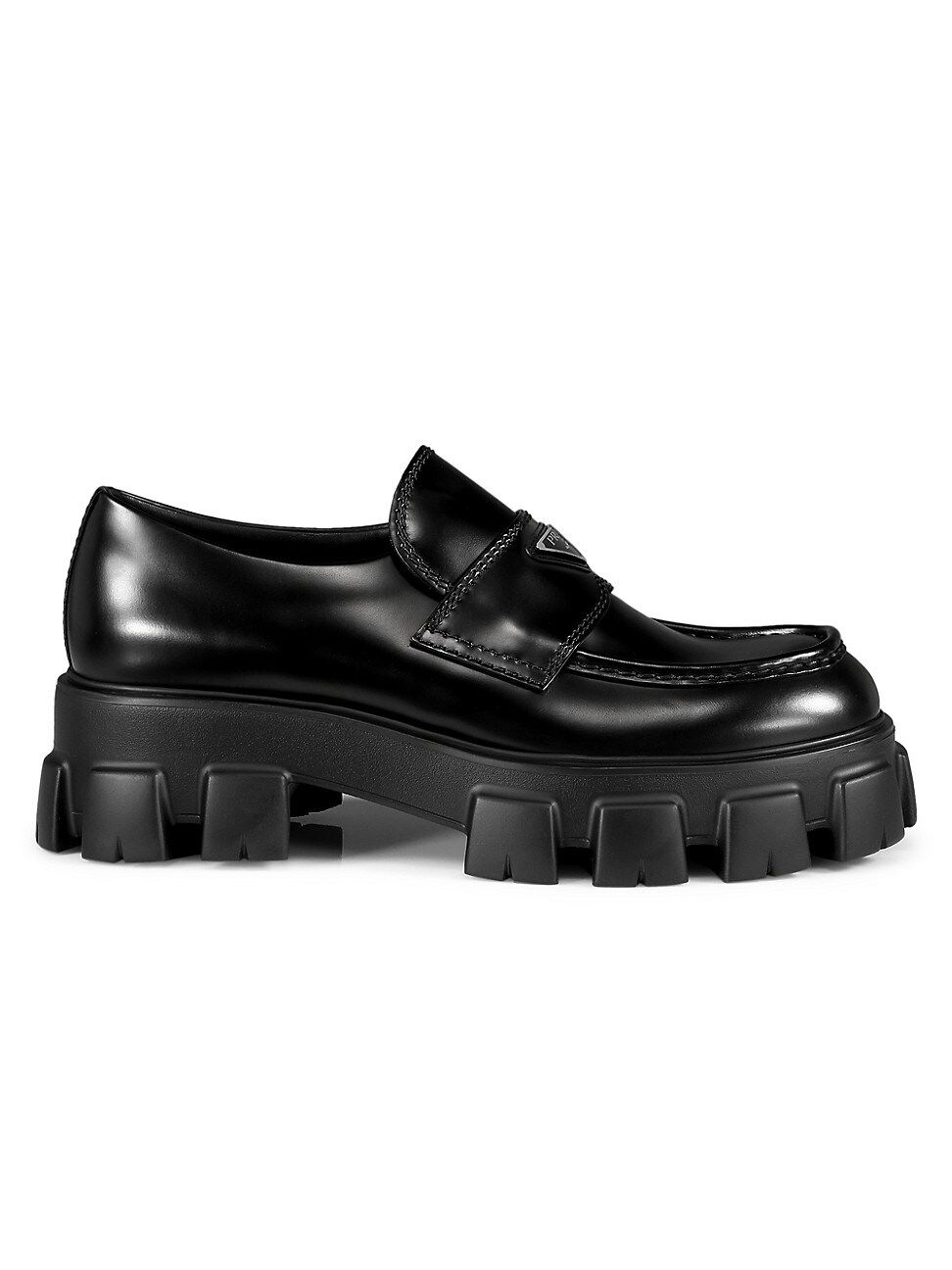 Prada Monolith Lug-Sole Loafers | Saks Fifth Avenue