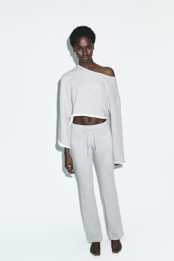 WASHED EFFECT FLARE PANTS | Zara US