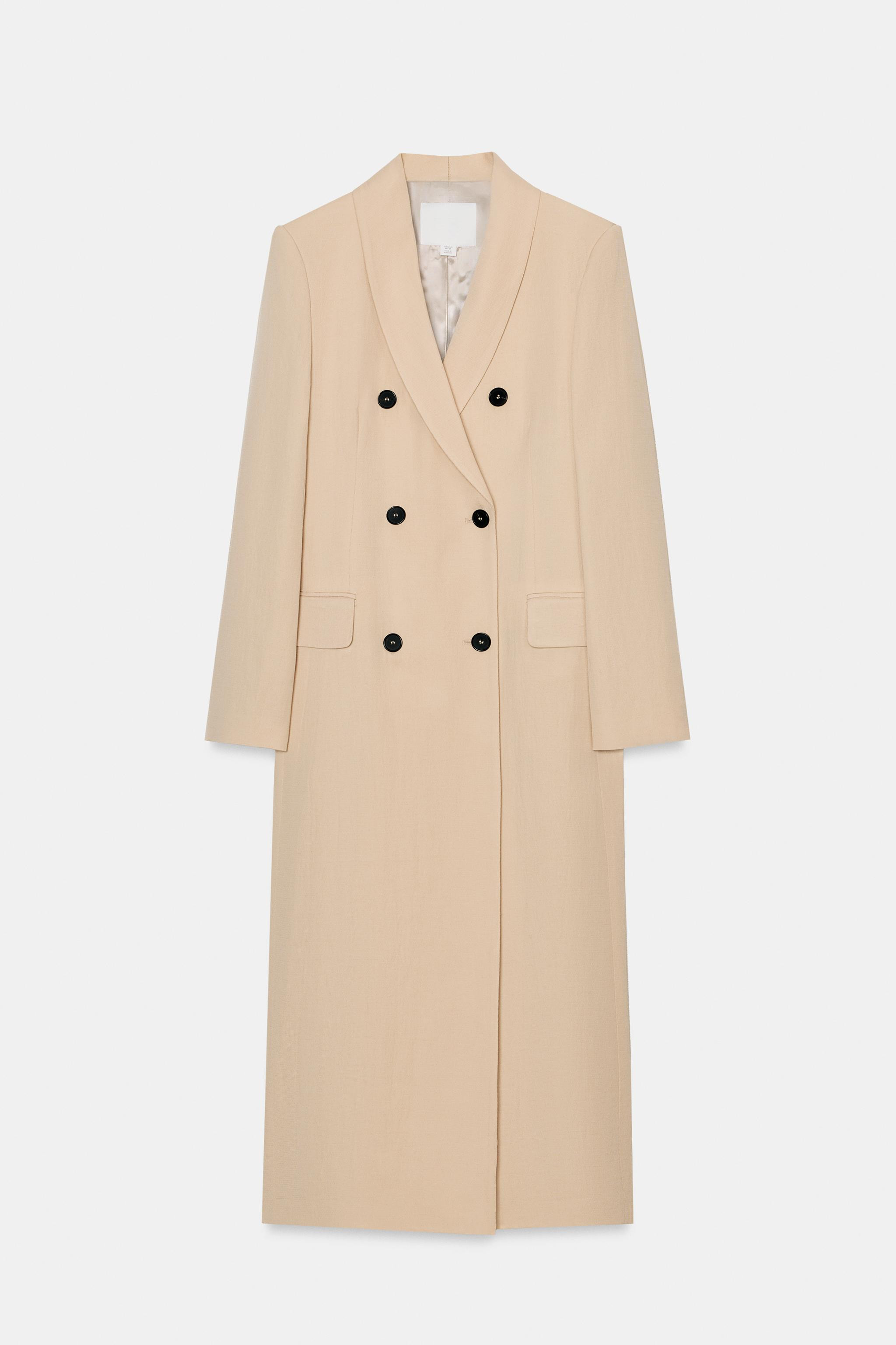 ZW COLLECTION FLOWY DOUBLE-BREASTED COAT | Zara US