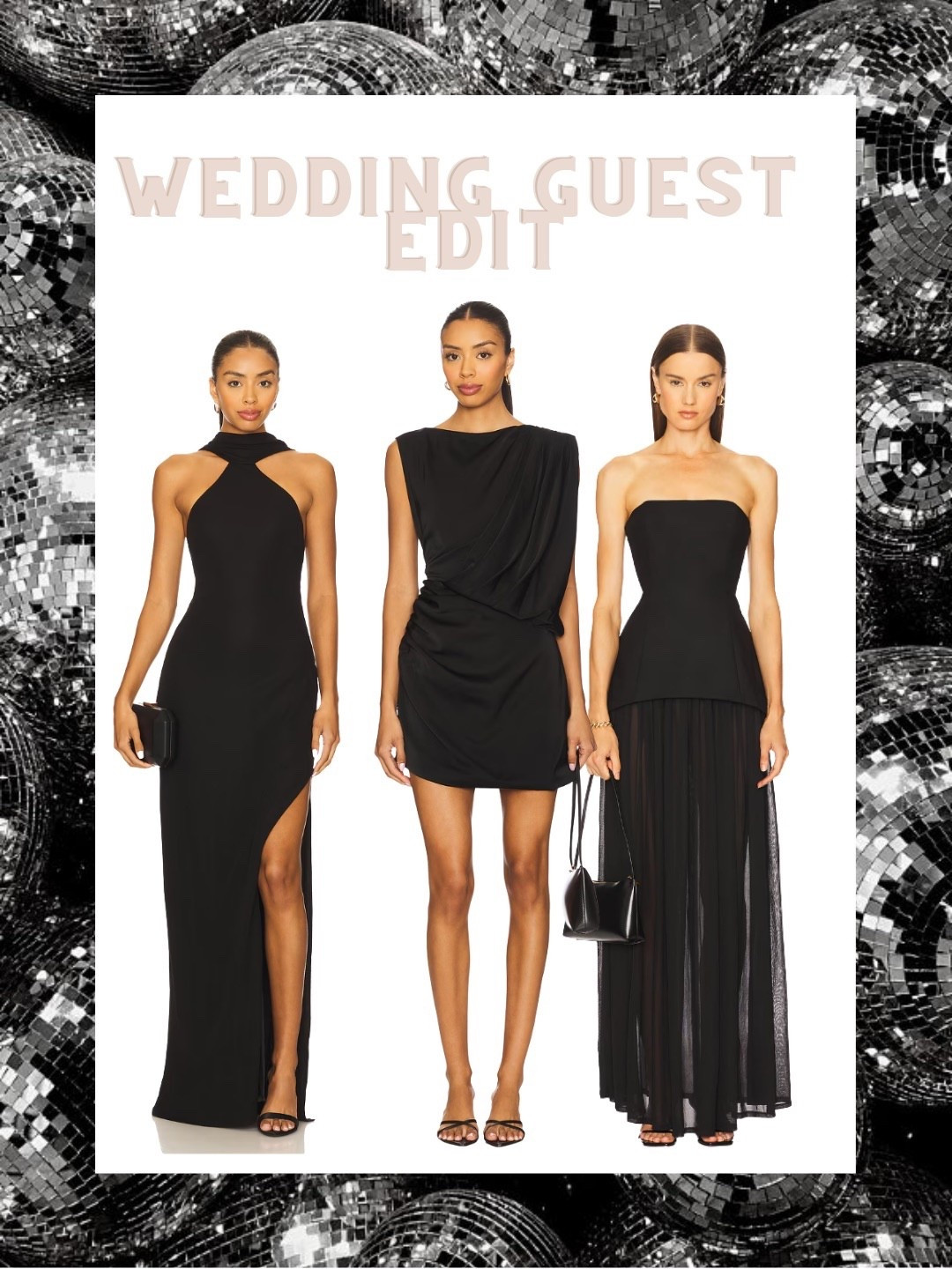 These 3 black dresses from Revolve are perfect as wedding guest dresses, cocktail attire, or formal event looks. Elegant silhouettes with a modern edge—perfect for the stylish guest who loves a refined LBD moment. #RevolveStyle #WeddingGuestDress 

#LTKSeasonal #LTKWedding #LTKParties