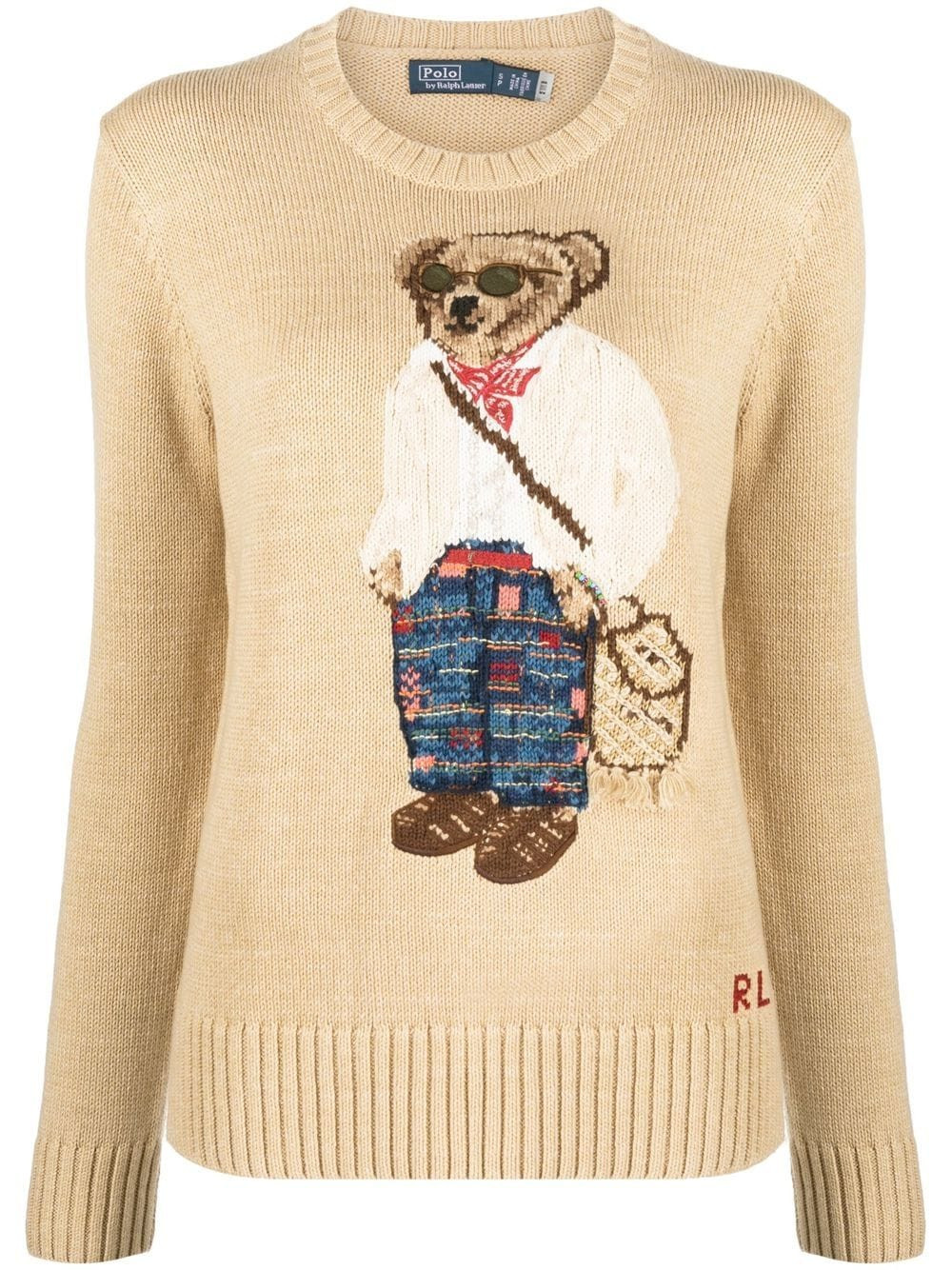 Polo Bear crew-knit jumper | Farfetch Global