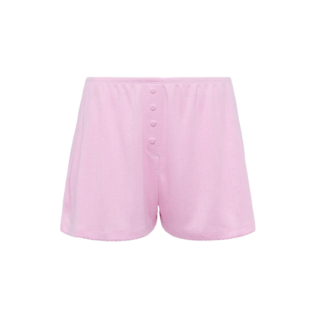 Heart Pointelle Pajama Cheeky Short | Bon Bon | Nuuds US