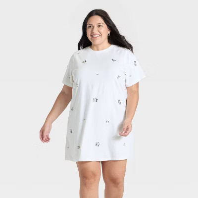 Women's Embellished Mini Dress - A New Day™ White | Target
