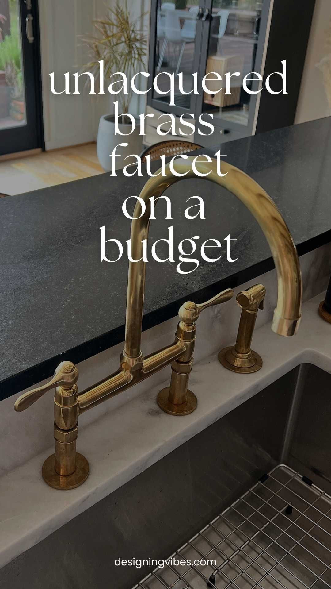 I finally found a budget-friendly dupe for the expensive AF unlacquered brass faucet from Rejuvenation, my friends. If you (like me) cannot afford to spend $2700 on a kitchen faucet, you are going to love me for this one. You’ll never even believe how budget friendly this one is! Shop this post for the source! 
#LTKhome #LTKSaleAlert #dupe #designerdupe #kitchen #faucet #brass #homedecor #brassfaucet #kitchendecor #decor 