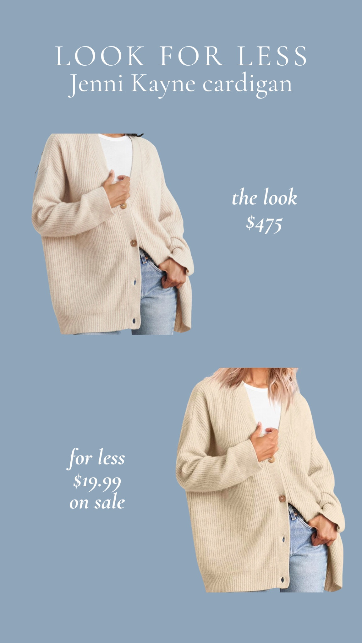One of our most popular Looks for Less: Jenni Kayne Cardigann

#LTKSaleAlert #LTKStyleTip #LTKWorkwear