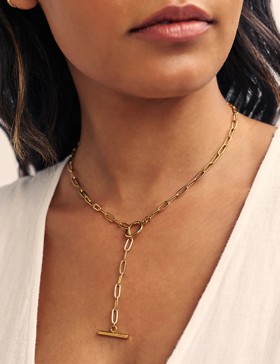 Gold T-Bar Necklace | Nobody's Child