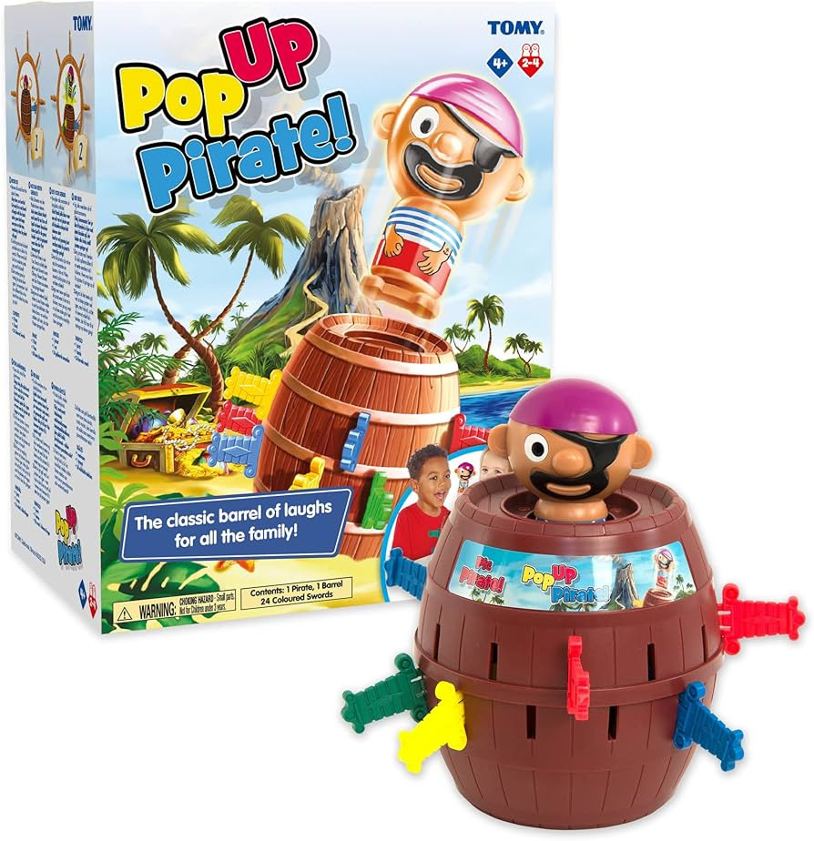 TOMY Pop Up Pirate Game - Provides Plenty of Swashbucklin' Fun on Family Game Night | Amazon (US)