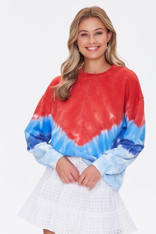 French Terry Tie-Dye Pullover | Forever 21 (US)