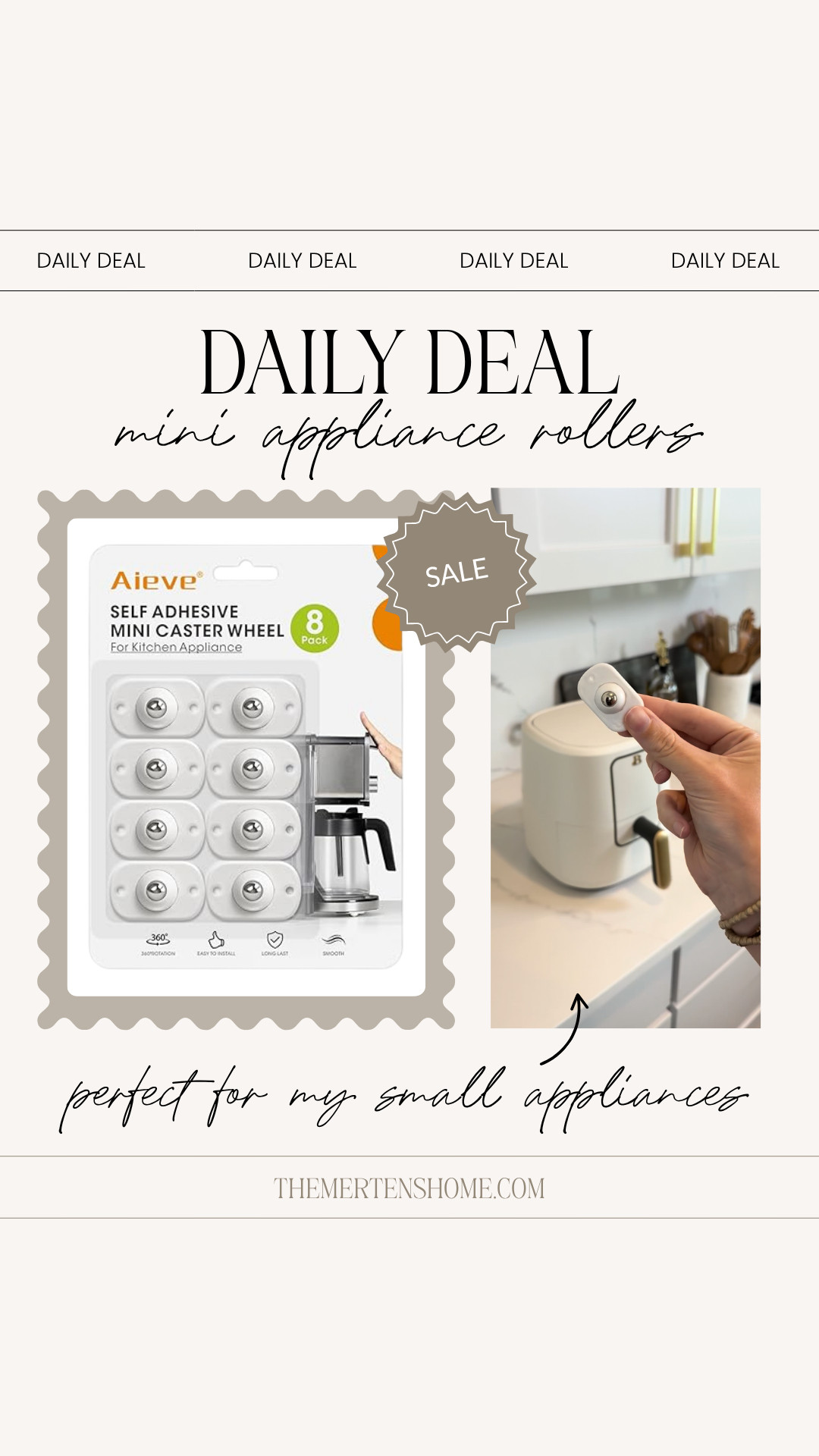 These mini appliance rollers are on sale and they’re one of those “why didn’t I get this sooner” finds 👀 Makes moving heavy appliances on your counter so easy. 

 #LTKHome #LTKSaleAlert