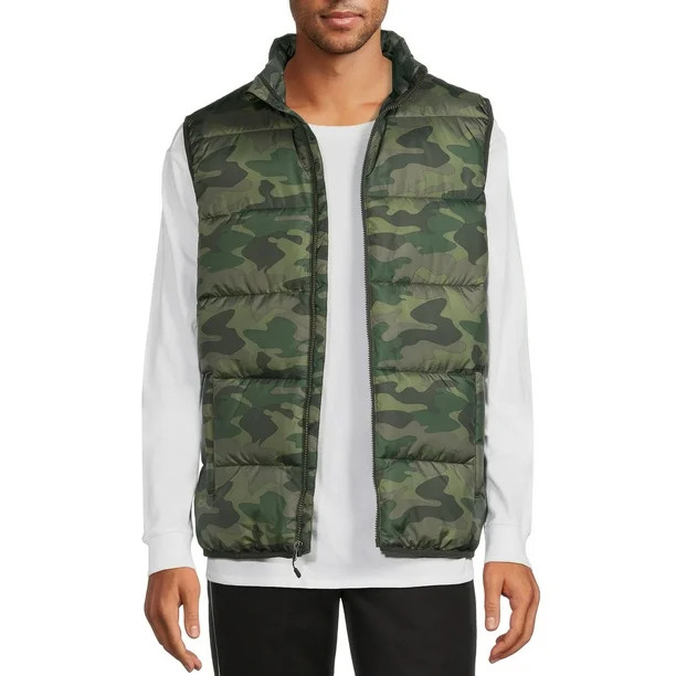 Swiss Tech Men's and Big Men's Puffer Vest, Up to 5XL | Walmart (US)