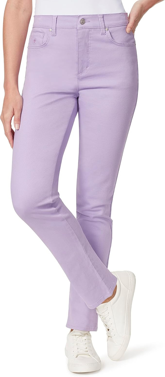 Gloria Vanderbilt Women's Plus Size Amanda Classic High Rise Tapered Jean, Sweet Violet | Amazon (US)