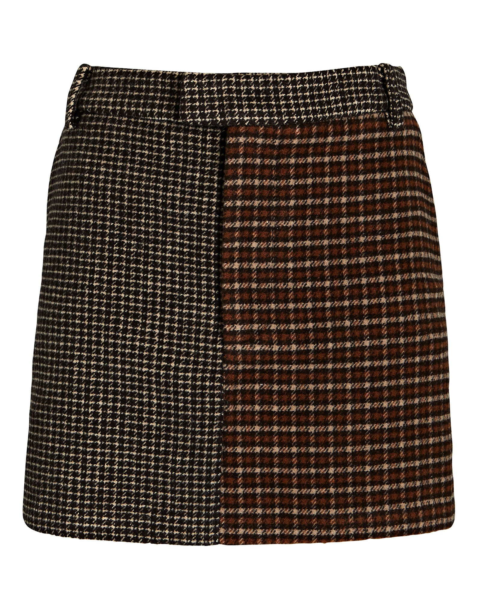 Prim Pattern-Blocked Mini Skirt | INTERMIX