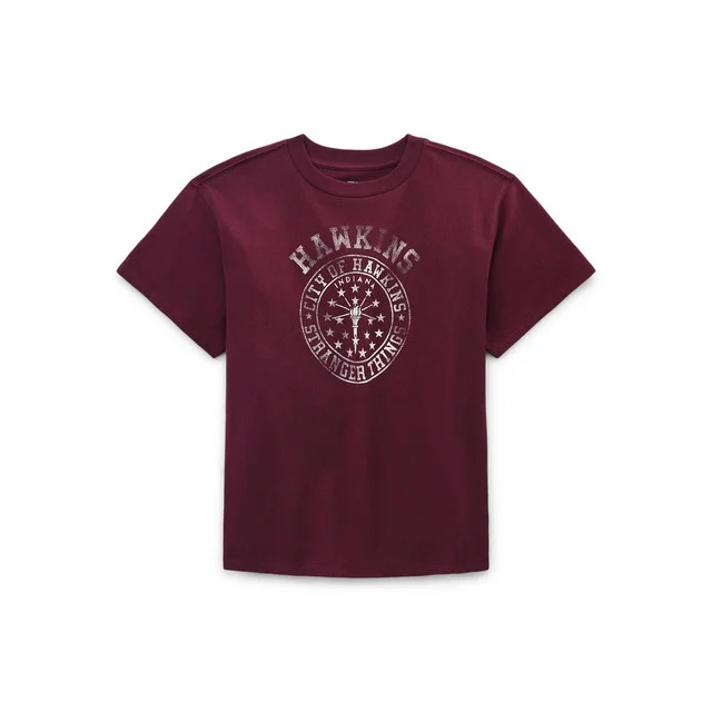 Weekend Academy Girls Short Sleeve Boxy Graphic T-Shirt, Sizes 4-18 | Walmart (US)