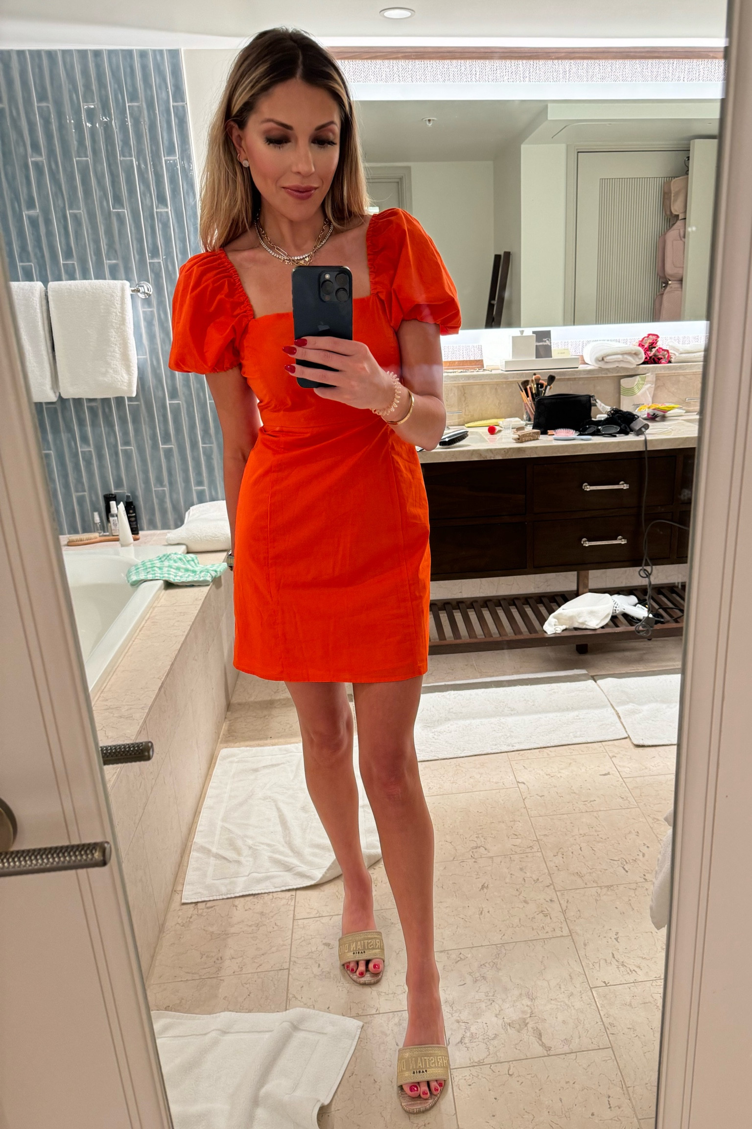 Resort wear - found this easy little dress for under $100 and my favorite Dior slides with a little heel! 

#LTKfindsunder100 #LTKtravel #LTKSpringSale