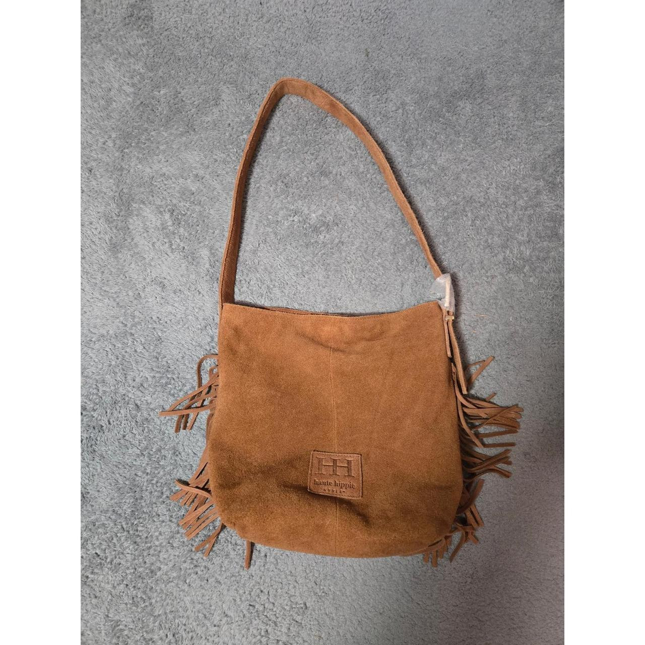 Haute Hippie Women's Shoulder bags - Brown/Tan | Depop US