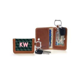 Kent Keyring Wallet - Monogram Stripe | Barrington Gifts