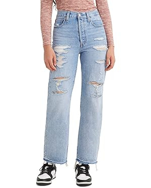 Levi's Women's Ribcage Straight Ankle Jeans | Amazon (US)