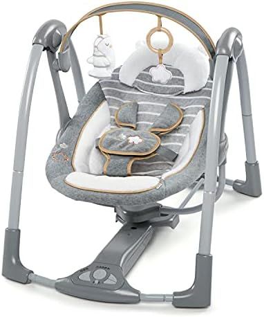 Ingenuity Boutique Collection Swing 'n Go Portable Swing - Bella Teddy | Amazon (CA)